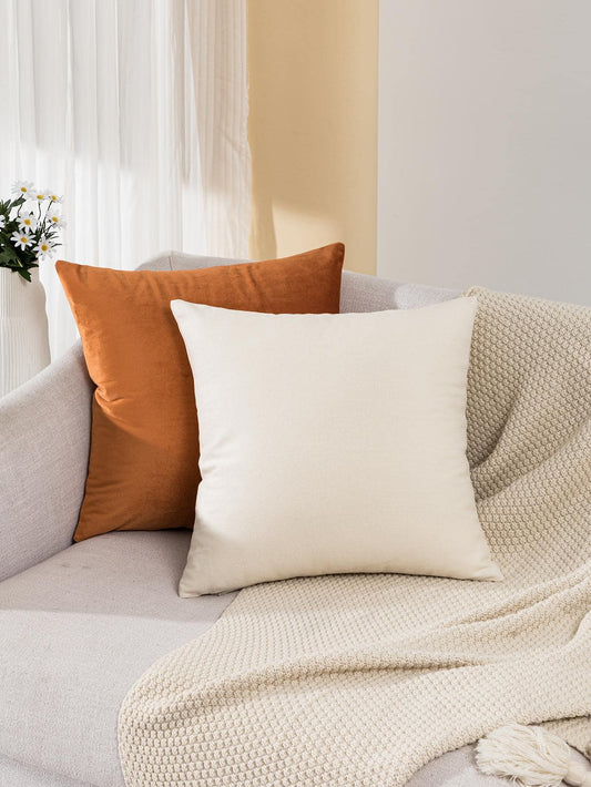 2pcs Set - Floral Vintage Cushion Cover (Without Filler)