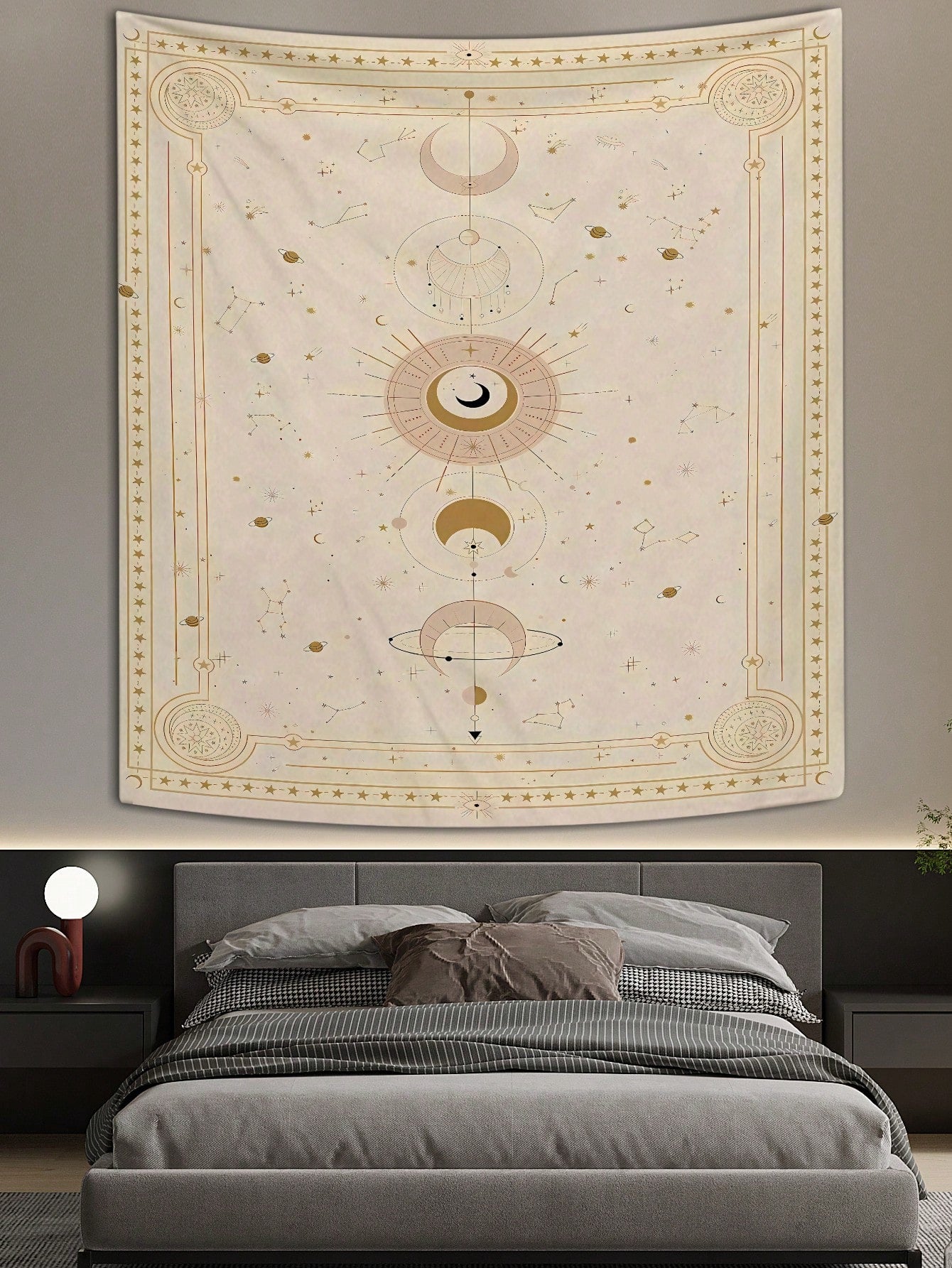 Moon & Star Bohemian Style Tapestry