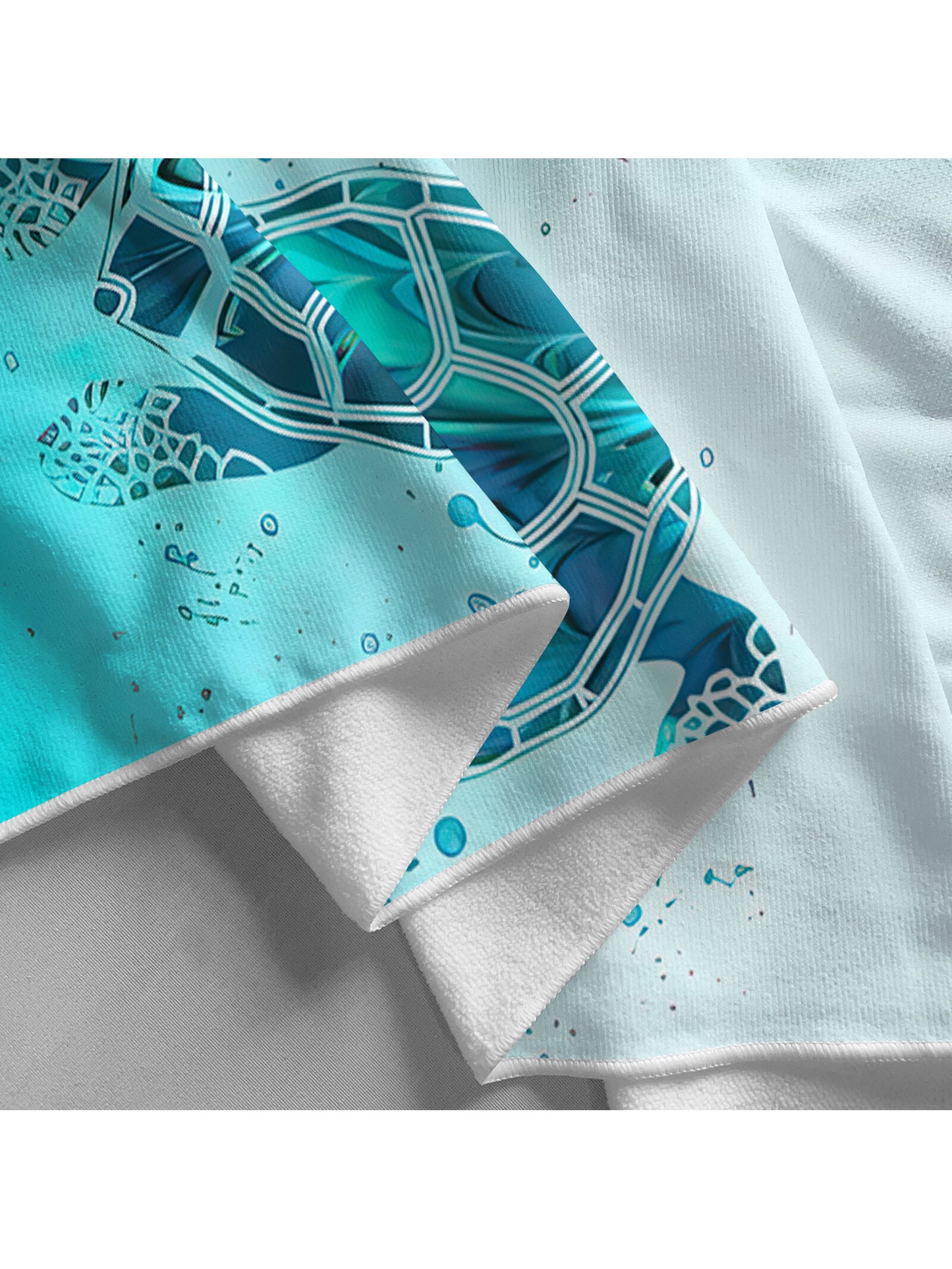 Turtle Pattern Beach Towel