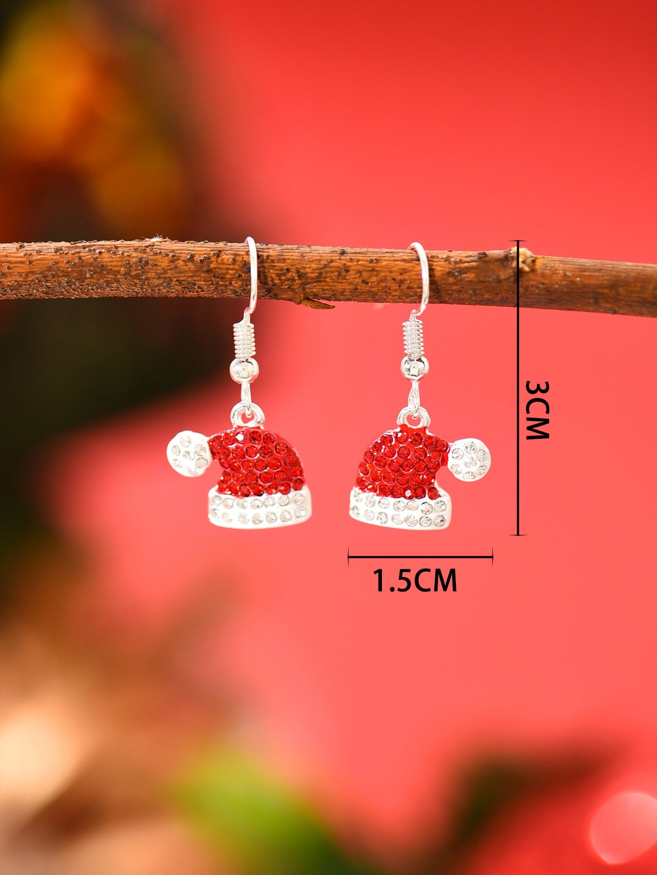 Christmas Santa Hat Earrings