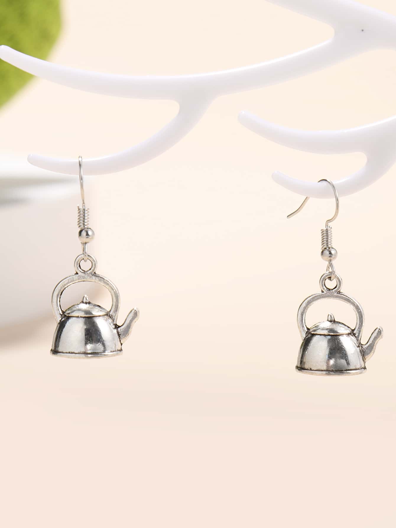 Personalized Metal Teapot Shaped Earrings