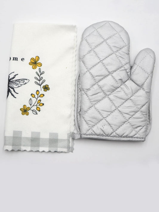 3pcs Set - Bee Print Kitchen Accessories