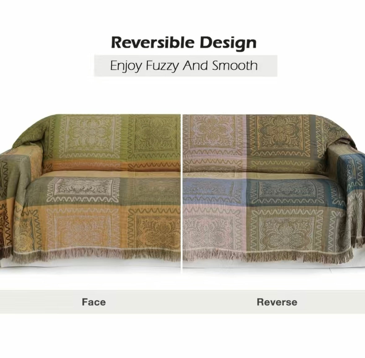 Cotton Jacquard Boho Blanket