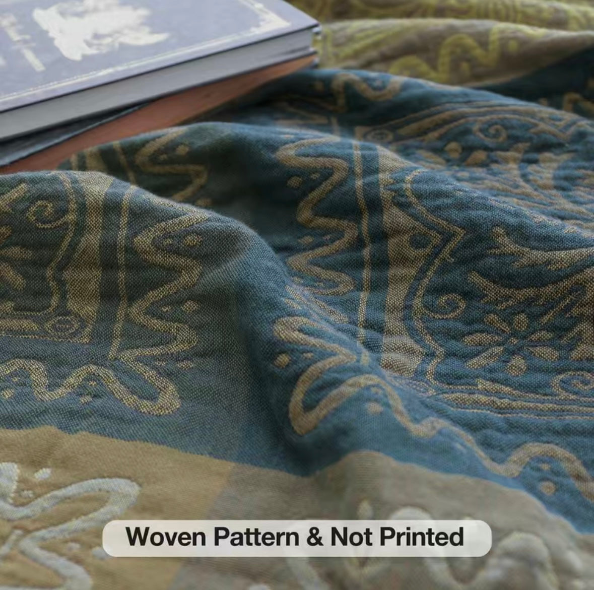 Cotton Jacquard Boho Blanket