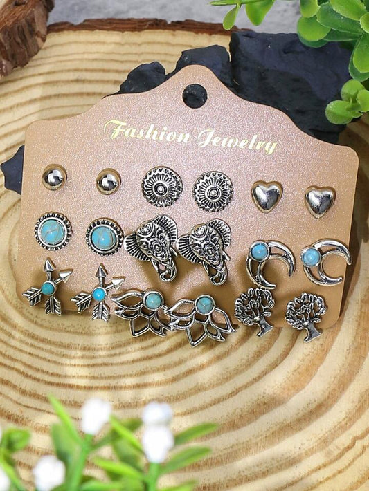 Ancient Folklore Stud Earrings