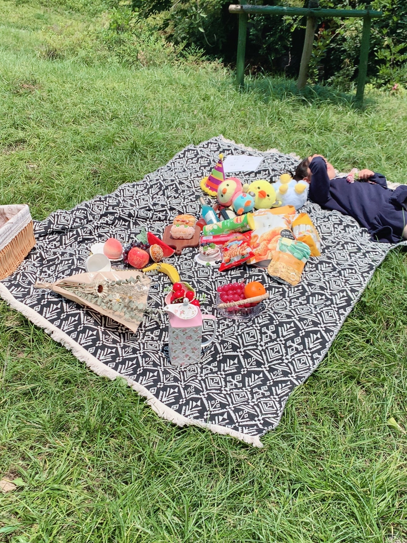 Geometric Woven Picnic Mat