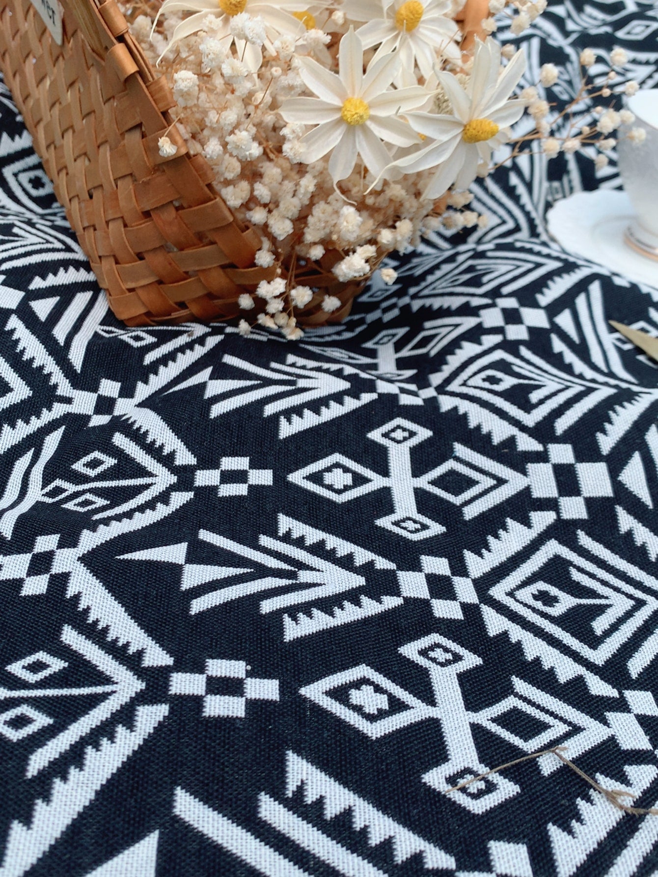 Geometric Woven Picnic Mat