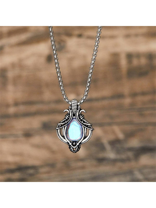 Gothic & vintage style moonstone necklace