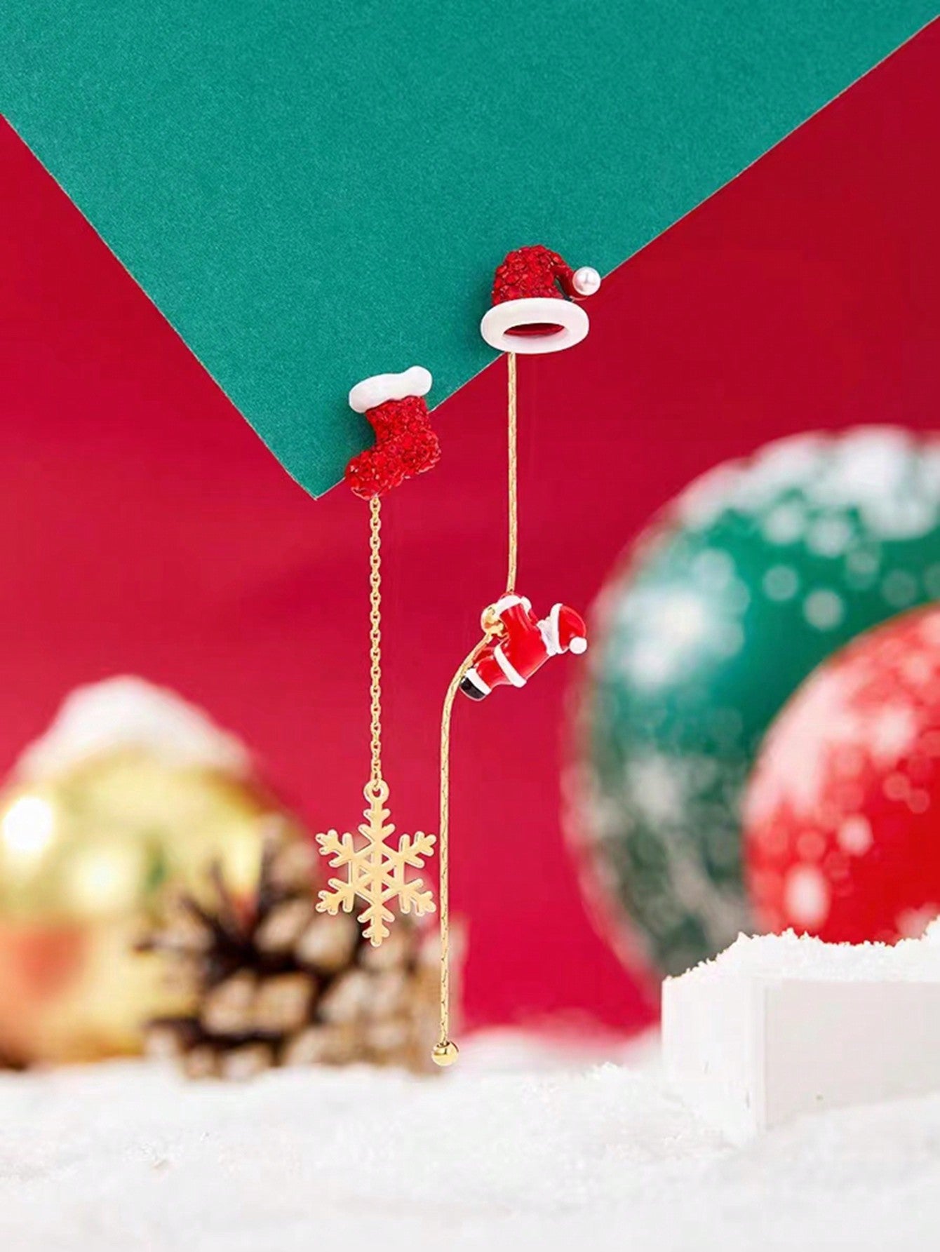 Christmas Santa Clause Earrings