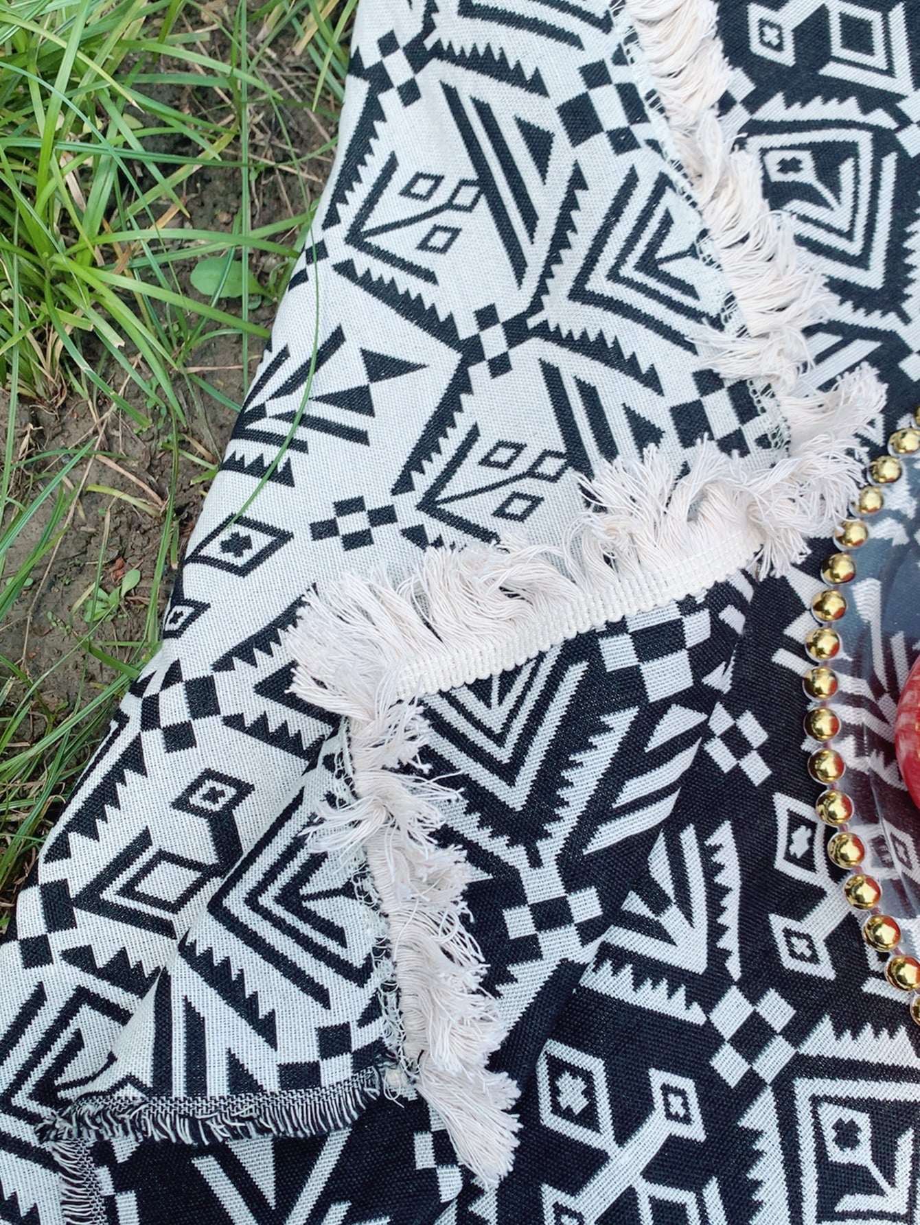 Geometric Woven Picnic Mat