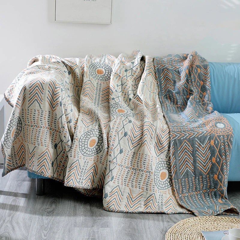 Geometric Pattern Throw Blanket